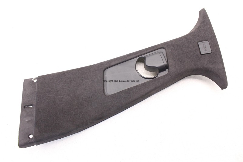 JAGUAR XFR 10 - 15 DRIVER UPPER CENTER DOOR PILLAR TRIM ALSTON SUEDE EBONY OEM