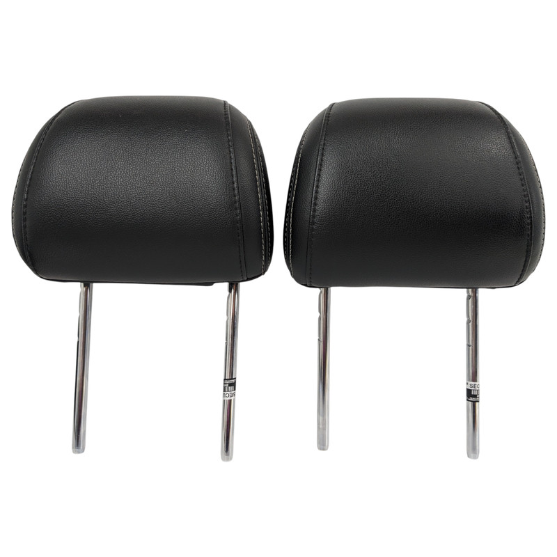 2016-2019 Explorer Front Driver Passenger Left Right Headrest Leather Black Pair