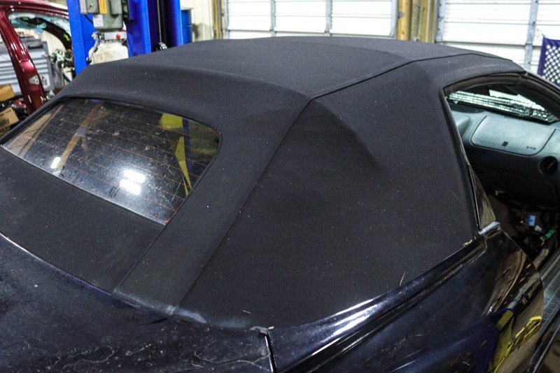 1998–2002 Firebird Trans Am Convertible Soft Top Black GM OEM w/ Rear Window