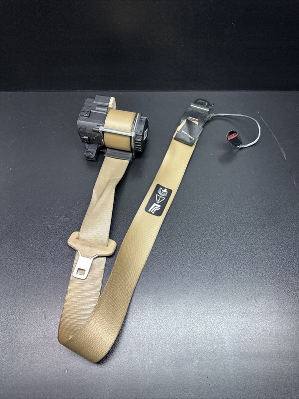 07-15 Jaguar X150 XK XKR Front Right Passenger Seat Belt Retractor Beige Tan OEM