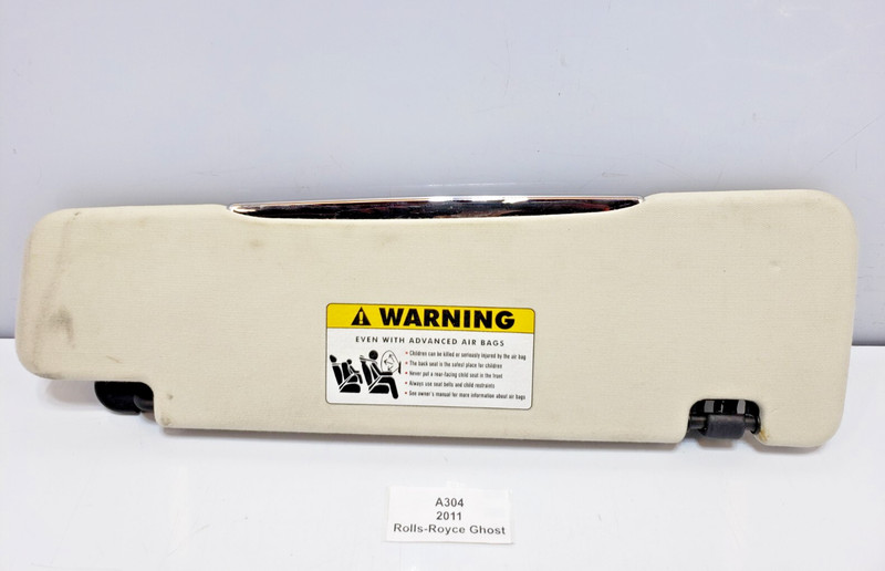 ✅ 10-14 OEM Rolls-Royce Ghost RR4 Front Left Driver Side Sun Visor Beige*