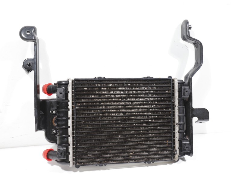 17-19 Audi Q7 3.0T Engine Cooling Coolant Left Side Auxiliary Radiator & Bracket