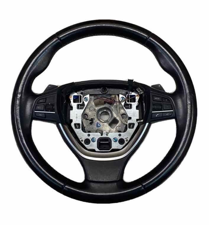 BMW 640I steering wheel 14 15 16 17 18 19 black leather assembly OEM 32336867280