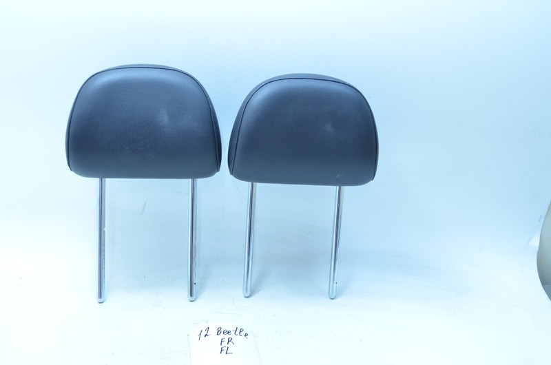 12-19 VOLKSWAGEN BEETLE FRONT LEFT / RIGHT SEAT HEADREST SET OEM