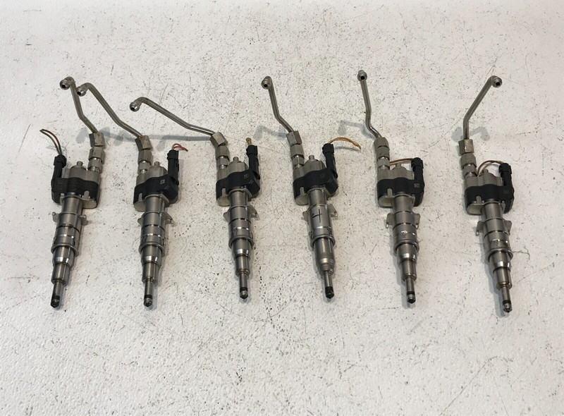 07-15 BMW 535i E60 E90 N54 FUEL INJECTORS INDEX 9 SET OF 6 OEM 7585261