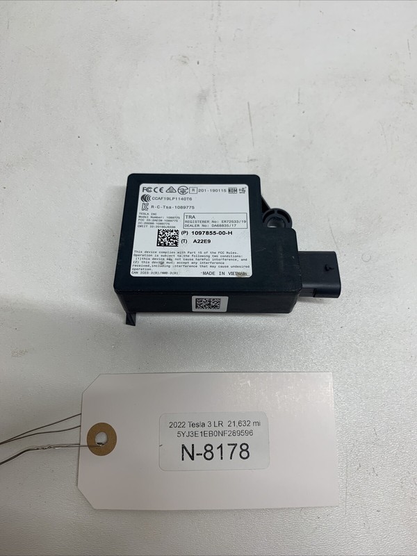 2017-2022 TESLA MODEL 3 REAR BUMPER BODY CONTROL MODULE UNIT 8178 B123