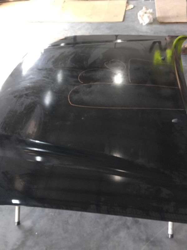 2015 Toyota Tacoma Hood Panel Black OEM 5330104200 Used 87K Miles
