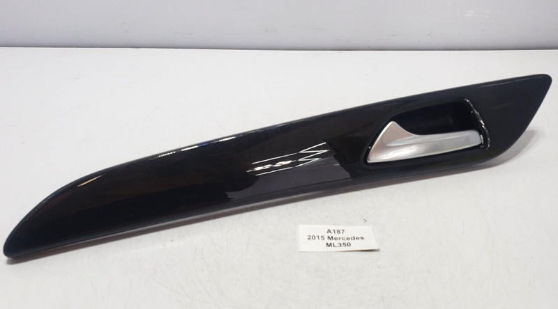 ✅ 14-19 OEM Mercedes W166 ML350 Rear Left Driver Interior Door Handle Trim Wood