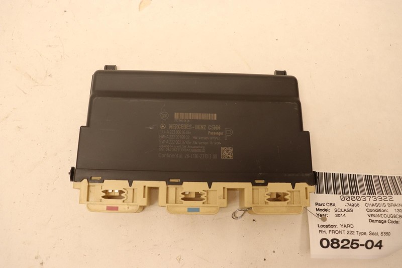 2014-2016 MERCEDES S-CLASS S550 W222 FRONT RIGHT SIDE SEAT CONTROL MODULE OEM