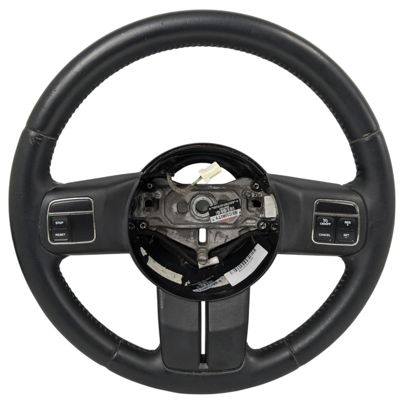 Jeep JK Wrangler OEM Black Leather Steering Wheel 2011-2017