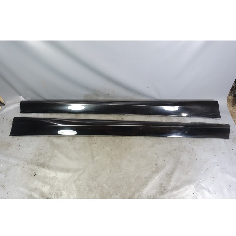 2006–2008 BMW E90 E91 3-Series 4door Side Skirt Rocker Panel Pair Jet Black OEM