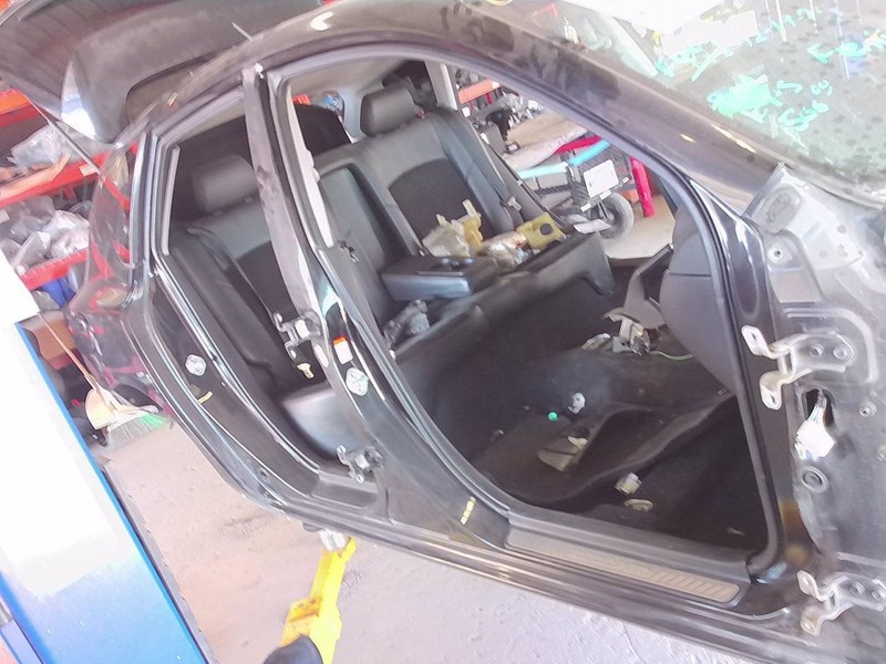 04-09 Mazda 3 Speed3 Hatchback Black Passenger Right Side Rocker and Post Cut