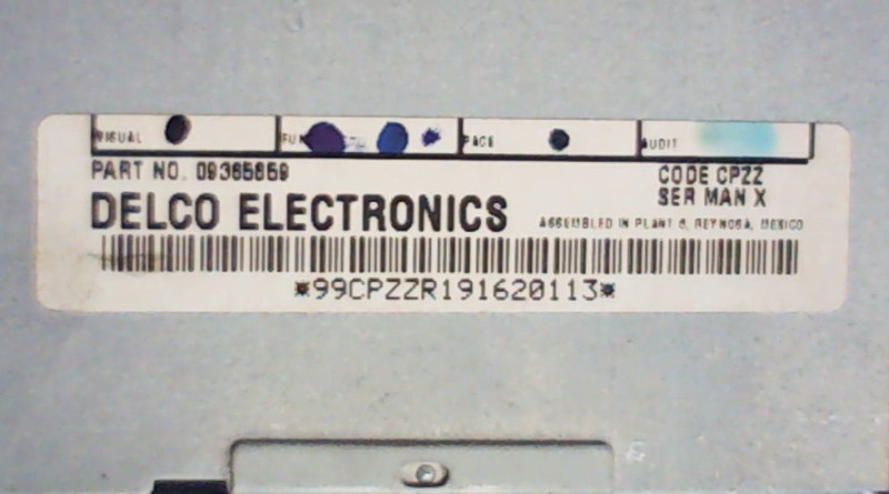 1999 Cadillac DeVille Communication Control Module Unit 09365859 OEM w/ Pigtail