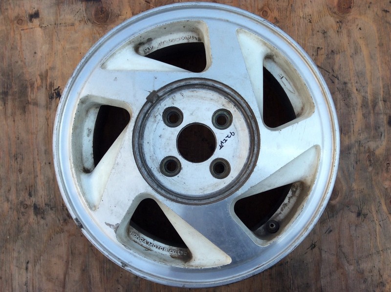92 93 Integra 90 91 Prelude Right Aluminum Wheel Rim 14x5-1/2JJ 5 Spoke Used OEM