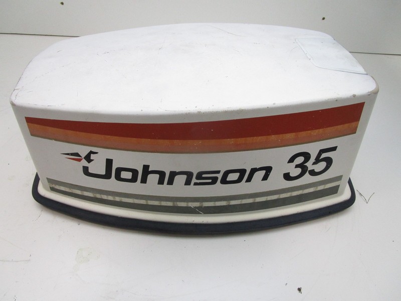 0388736 Johnson Outboard 35 HP Top Cowl Motor Engine Cover Electric Start 1978