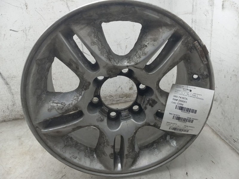 03-09 LEXUS GX470 17X7.5 ALLOY WHEEL 10 SPOKE SILVER
