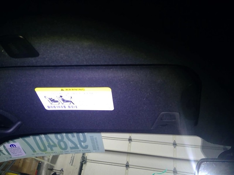 Driver Left Sun Visor Fits 18-23 CHALLENGER 1730062