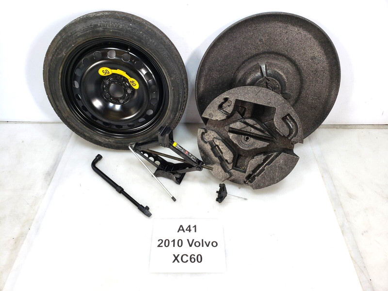 ✅ 10-16 OEM Volvo XC60 Emergency Spare Tire Wheel Rim R17 ET25 w/ Jack Tools Kit