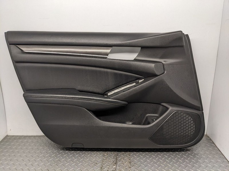 18 HONDA ACCORD SPORT DOOR TRIM PANEL DRIVER FRONT LEFT BLACK LEATHER OE 1196353