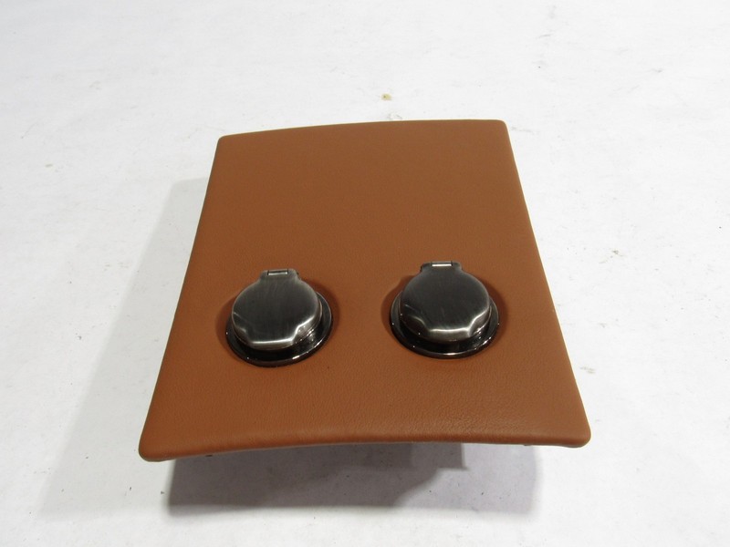 11-12 Fisker Karma 2012 Rear Console Outlet USB Socket Trim Cover Panel ;@2