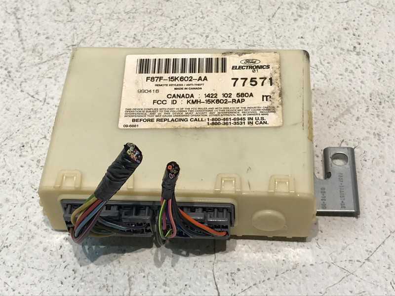 98-00 FORD F150 EXPEDITION KEYLESS THEFT LOCKING MODULE OEM F87F-15K602-AA