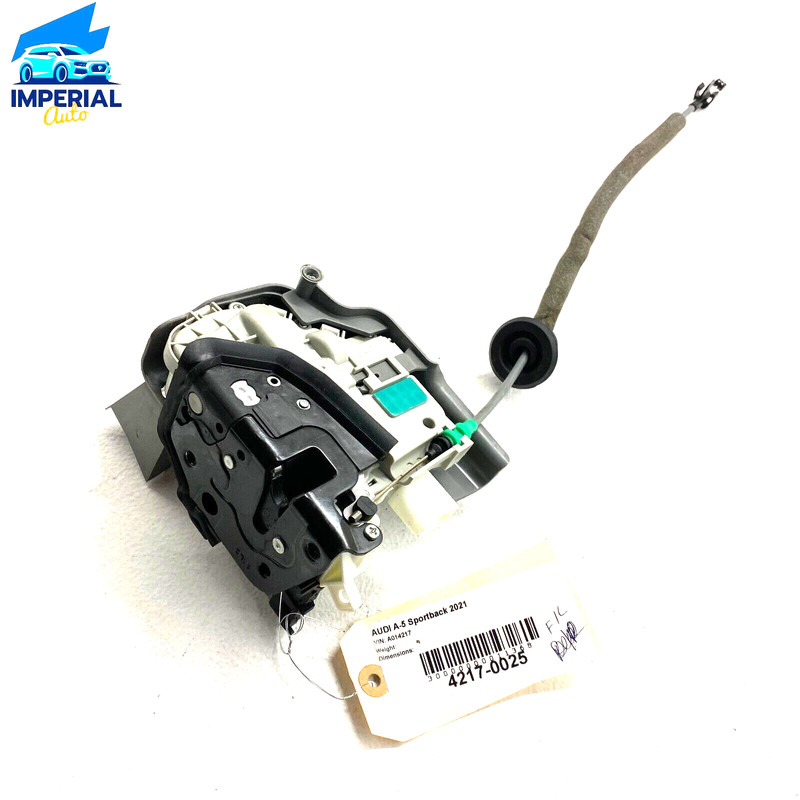 AUDI A5 SPORTBACK 2018 - 2023 FRONT DRIVER DOOR LOCK LATCH ACTUATOR & COVER OEM