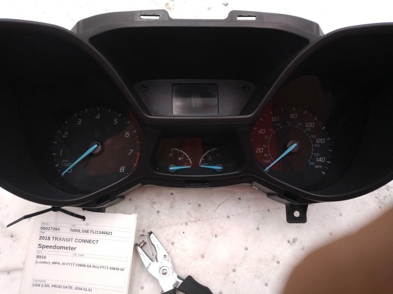 2018 Ford Transit Connect Speedometer Gauge OEM White 64K Miles NJ25-27394