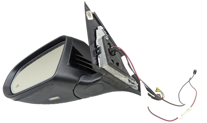 15-16 Mercedes W205 C300 Sedan Left Side Rear View Door Mirror w/ Blind Spot
