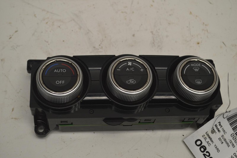 2016 SUBARU WRX DASHBOARD A/C HEATER CLIMATE TEMPERATURE CONTROL OEM