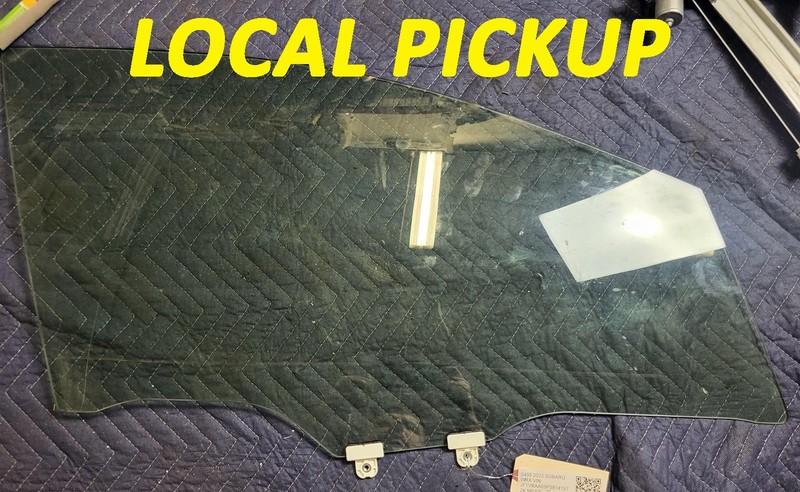 Used Oem Subaru Right Passenger Front Door Window Glass for 2022-2025 WRX