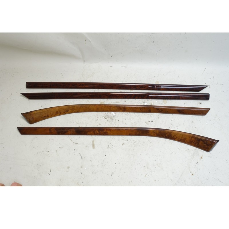 97-03 BMW E39 5-Series Factory Door Wood Trim Finisher Set Vavona Front Rear OEM