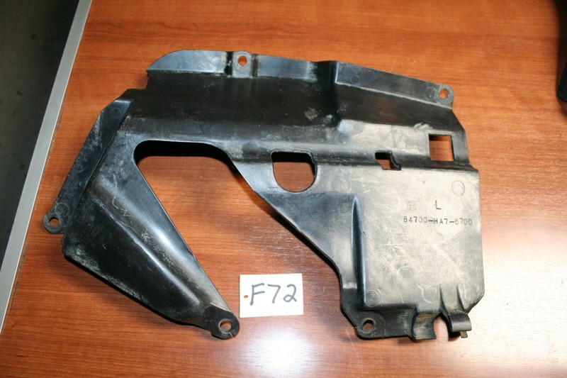 1989 Honda TRX 350 Foreman 4x4 Inner Fender Splash Guard Left OEM 89 D