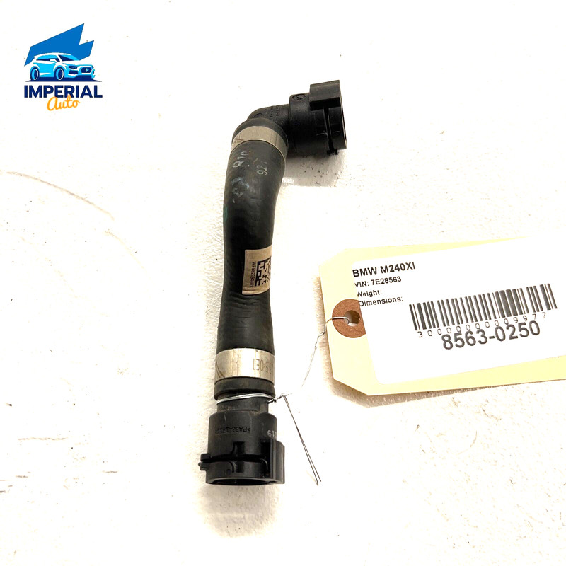 2017 – 2021 BMW 240 XI RETURN COOLANT HOSE BETWEEN RADIATOR EXPANS OEM 2018 2019