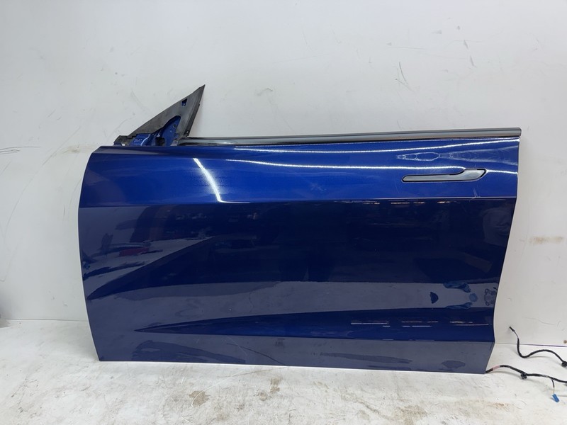 2018-2023 Tesla Model 3 Front Left Driver Door Shell Blue W/O Glass 50049