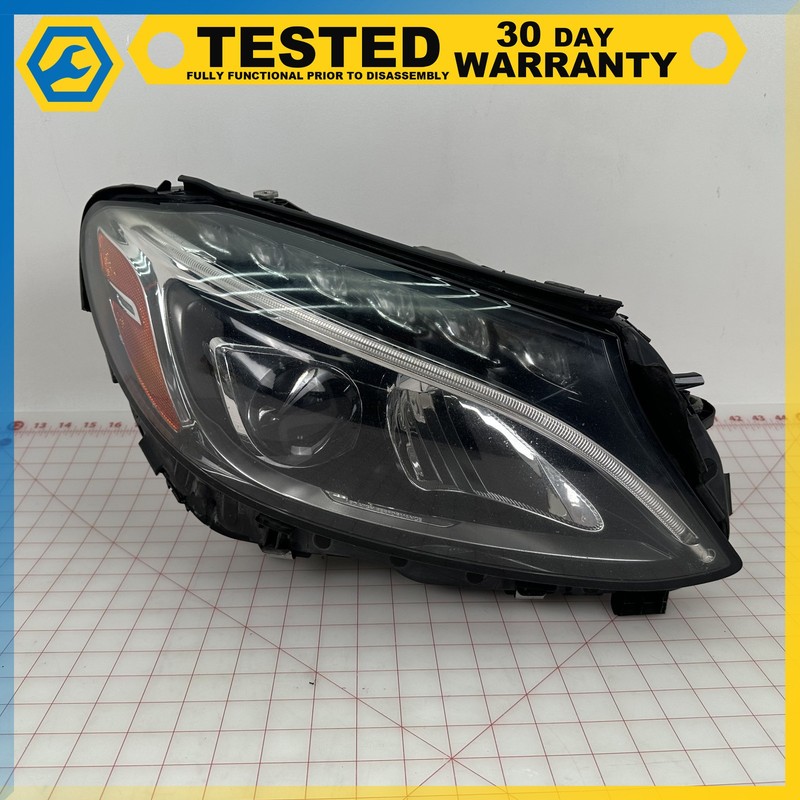 15-18 Mercedes C300 W205 FRONT RIGHT PASSENGER SIDE HEADLIGHT LAMP OEM