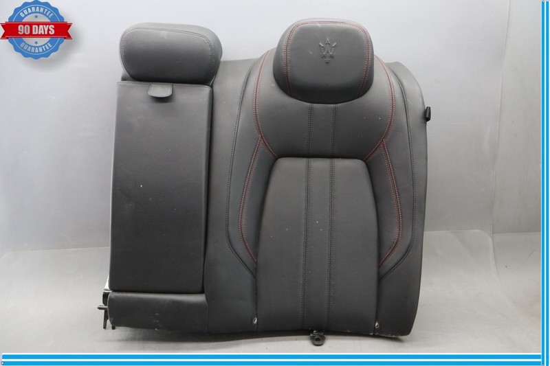 14-19 Maserati Ghibli Rear Left Top Upper Seat Cushion Cover Assembly Black Oem