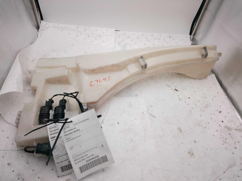 2013 BMW X5 Washer Fluid Reservoir OEM Silver 3.0L 169K Miles NJ25-27642
