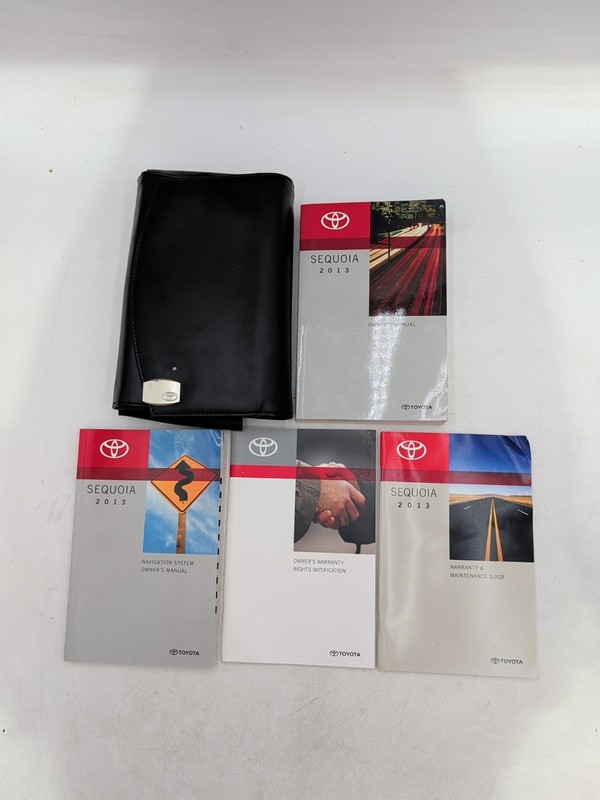 2013 Toyota Sequoia Owners Manual With Navigation System Plus Case