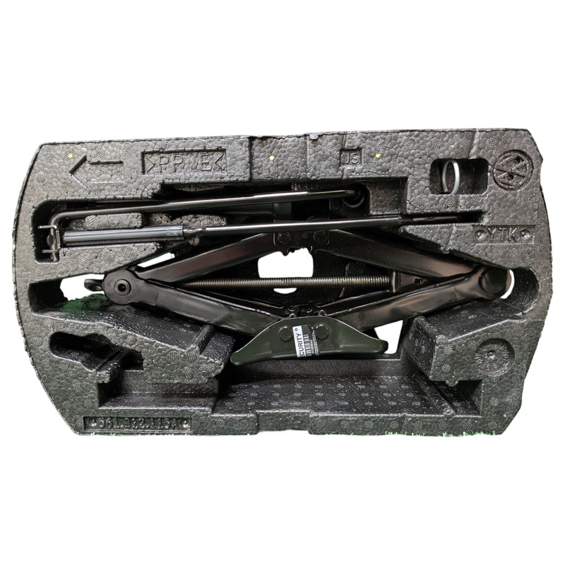 2012-2022 VOLKSWAGEN PASSAT SPARE TIRE EMERGENCY JACK ASSEMBLY TOOL KIT FOAM