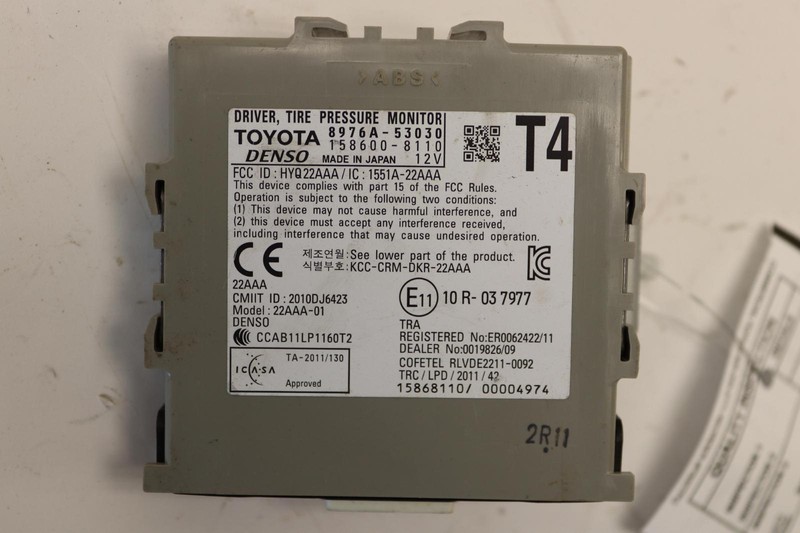 2014-2020 LEXUS IS350 TPMS TIRE PRESSURE MONITOR CONTROLLER MODULE UNIT OEM