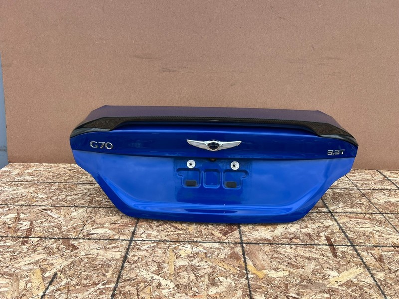 GENESIS G70 2019-2021 OEM TRUNK LID DECK ASSEMBLY BLUE (PS5)
