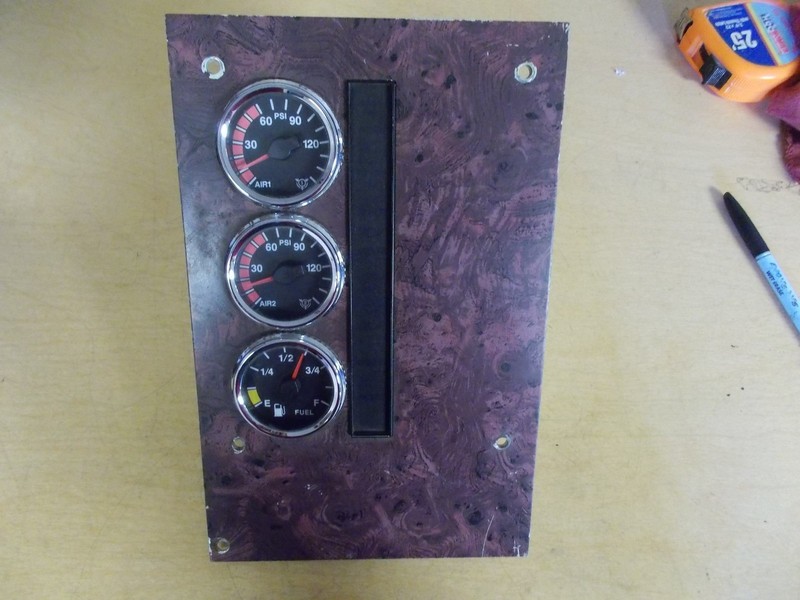 International 3553161C91 Woodgrain Dash Panel w/ 3 Gauges *FREE SHIPPING*