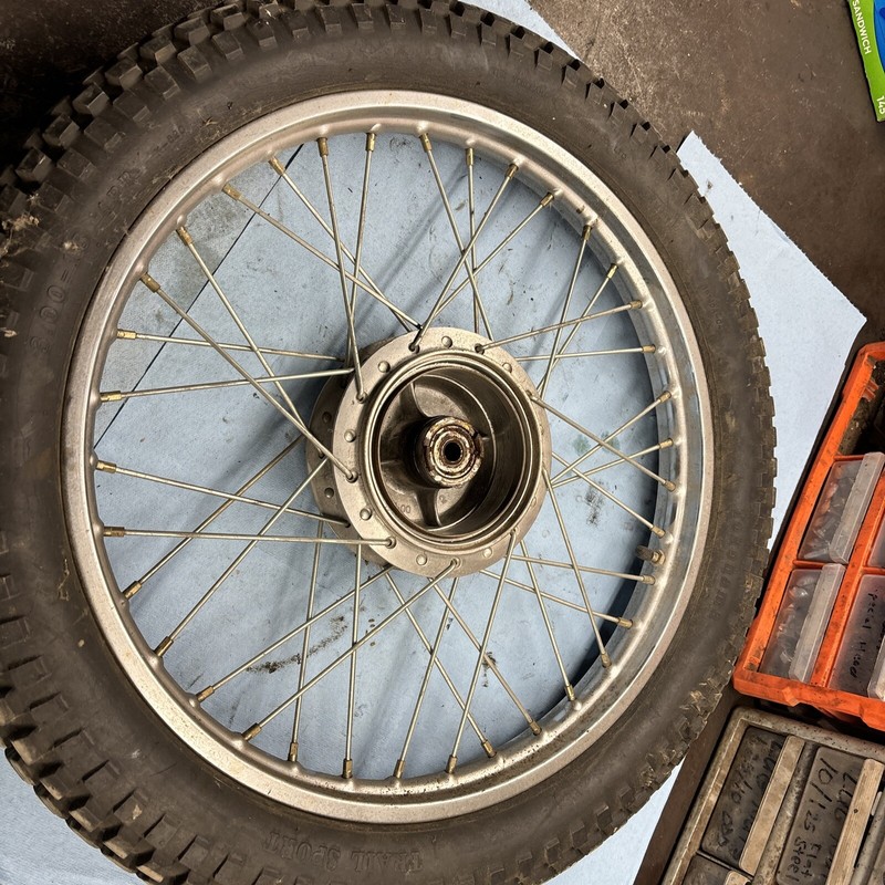 1971 Vintage YamahaAT1 125 Enduro Motorcycle Front Wheel