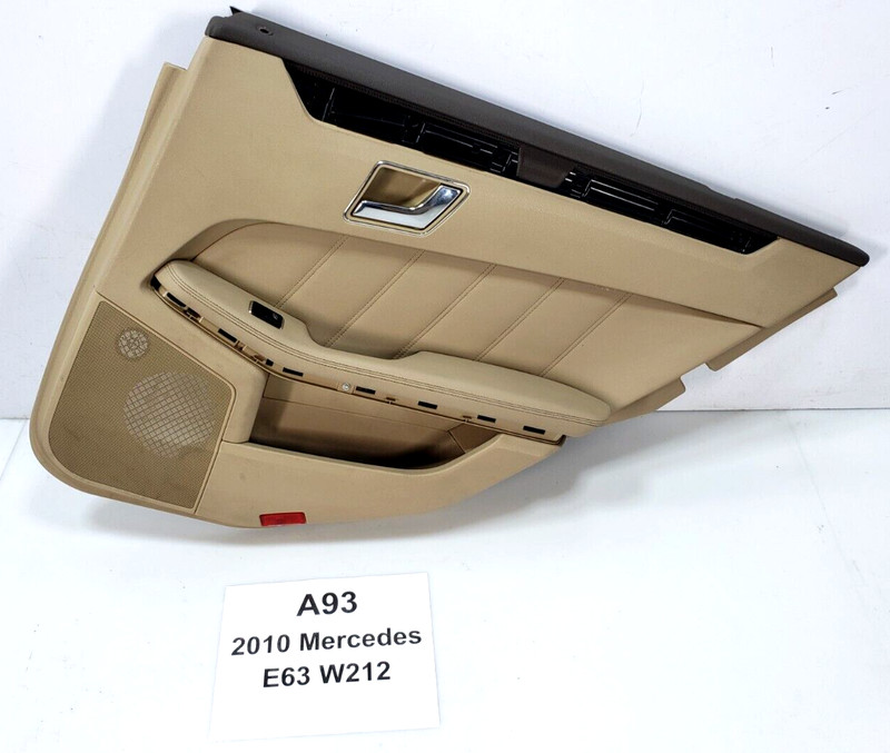 ✅ 10-13 OEM Mercedes W212 E63 AMG Rear Right Passenger Door Panel Leather Beige