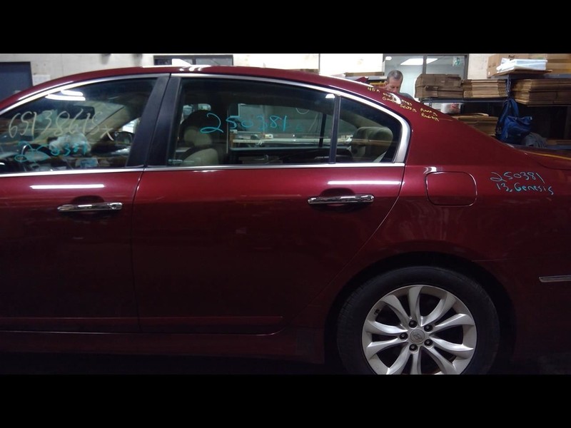 Driver Rear Side Door Electric Tempered Glass Fits 09-14 GENESIS 1669218
