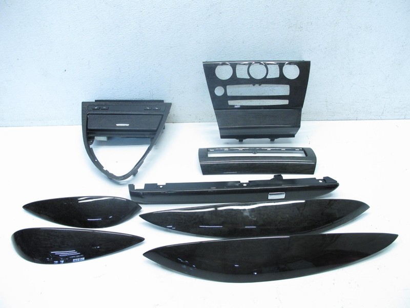 04-10 BMW E64 650i COUPE DOOR TRIM COVER DASH CONSOLE MOLDING SET 080624