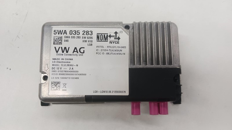 19-'22 VOLKSWAGEN JETTA Communication control module OEM 1 Year Wnty!