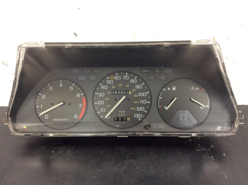 86-87 Accord 3Dr LXi MT Instrument Cluster Speedo Tacho Meter Gauges 93k OEM