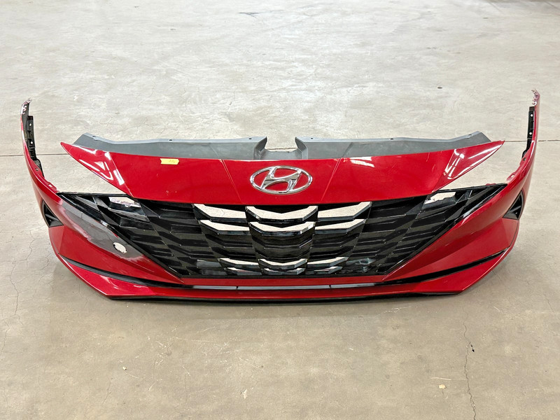 ⭐2021-2023 HYUNDAI ELANTRA SEL FRONT COMPLETE BUMPER COVER PANEL RED OEM LOT2710