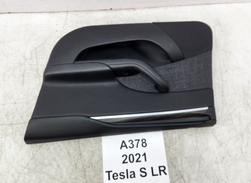 ✅21-25 OEM Tesla Model S Front Right Passenger Side Leather Door Panel Trim Card